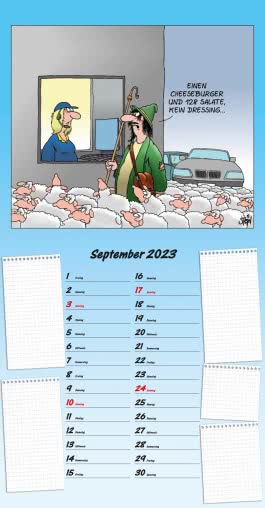 Uli Stein – Küchenkalender 2023: Monatskalender für die Wand
