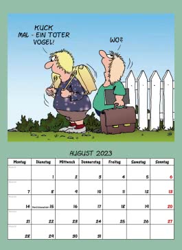 Uli Stein – Lehrer Eltern Schüler Kalender 2023: Monatskalender für die Wand