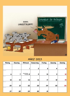 Uli Stein – Lehrer Eltern Schüler Kalender 2023: Monatskalender für die Wand