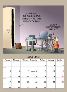 Uli Stein – Lehrer Eltern Schüler Kalender 2023: Monatskalender für die Wand