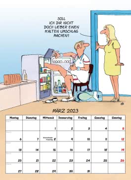 Uli Stein – Männer Kalender 2023: Monatskalender für die Wand