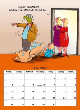 Uli Stein – Männer Kalender 2023: Monatskalender für die Wand