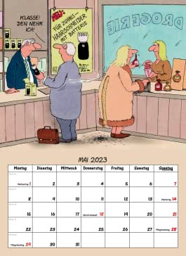 Uli Stein – Männer Kalender 2023: Monatskalender für die Wand