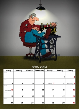 Uli Stein – Männer Kalender 2023: Monatskalender für die Wand