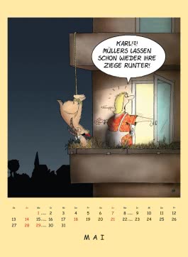 Uli Stein – Tierisch großer Kalender 2023: Monatskalender für die Wand im Großformat