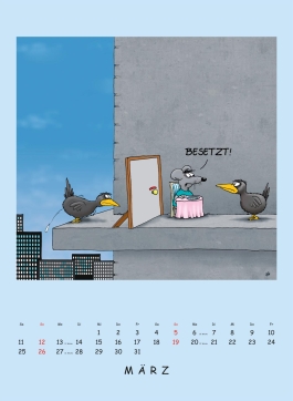 Uli Stein – Tierisch großer Kalender 2023: Monatskalender für die Wand im Großformat