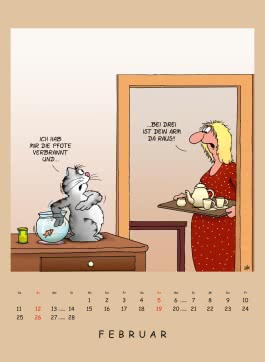 Uli Stein – Tierisch großer Kalender 2023: Monatskalender für die Wand im Großformat