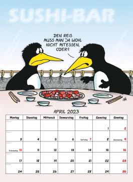 Uli Stein – Tierische Zeiten 2023: Monatskalender für die Wand
