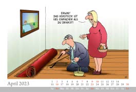 Uli Stein – Tischkalender 2023: Monatskalender zum Aufstellen