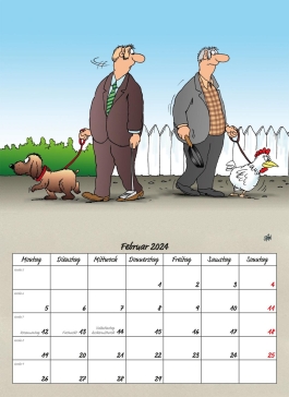 Uli Stein Rentnerkalender 2024: Monatskalender für die Wand