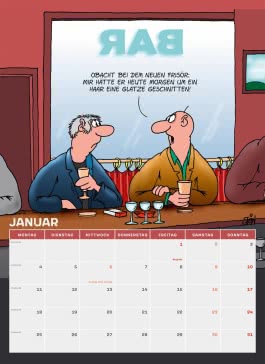 Innenansicht von „Uli Stein Rentnerkalender 2027: Monatskalender für die Wand“