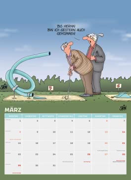 Innenansicht von „Uli Stein Rentnerkalender 2027: Monatskalender für die Wand“