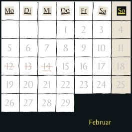 Uli Stein Schwarzer Kalender 2024: Monatskalender für die Wand