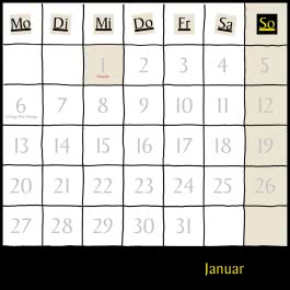 Uli Stein Schwarzer Kalender 2025: Monatskalender für die Wand