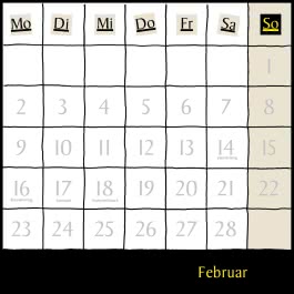 Innenansicht von „Uli Stein Schwarzer Kalender 2026: Monatskalender für die Wand“