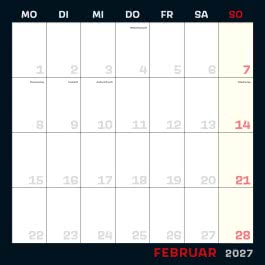 Innenansicht von „Uli Stein Schwarzer Kalender 2027: Monatskalender für die Wand“