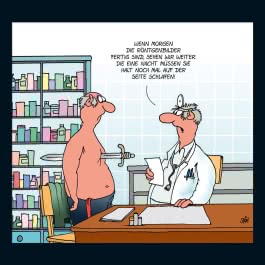 Innenansicht von „Uli Stein Schwarzer Kalender 2027: Monatskalender für die Wand“