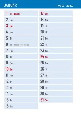 Innenansicht von „Uli Stein Senioren-Kalender 2027 mit Spiralbindung und Gummiband“