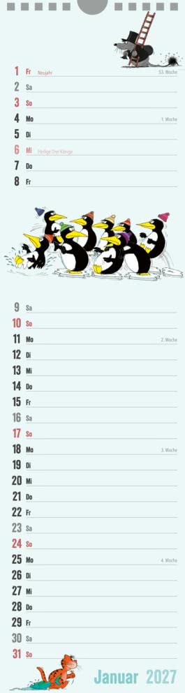 Innenansicht von „Uli Stein Streifenkalender 2027: Monatskalender für die Wand“