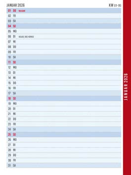 Innenansicht von „Uli Stein Terminplaner 2026: Taschenkalender“