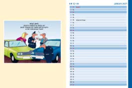 Innenansicht von „Uli Stein Terminplaner 2027: Taschenkalender“