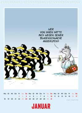 Innenansicht von „Uli Stein Tierisch großer Kalender 2027: Monatskalender für die Wand im Großformat“