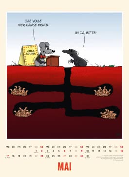 Innenansicht von „Uli Stein Tierisch großer Kalender 2027: Monatskalender für die Wand im Großformat“