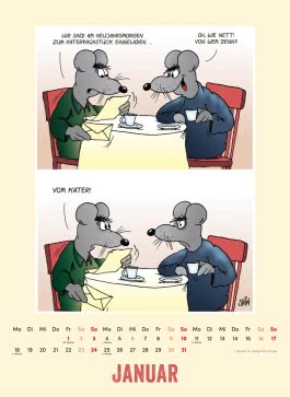 Innenansicht von „Uli Stein Tierisch großer Kalender 2027: Monatskalender für die Wand im Großformat“