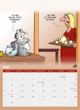 Innenansicht von „Uli Stein Tierische Zeiten 2027: Monatskalender für die Wand“