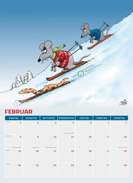 Innenansicht von „Uli Stein Tierische Zeiten 2027: Monatskalender für die Wand“