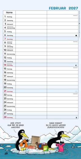 Innenansicht von „Uli Stein Timer für zwei 2027: Monatskalender für die Wand“