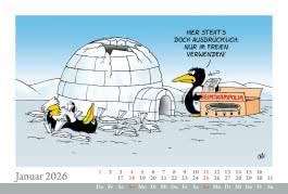 Innenansicht von „Uli Stein Tischkalender 2026: Monatskalender zum Aufstellen“