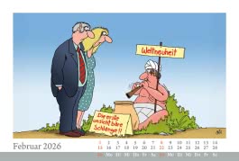 Innenansicht von „Uli Stein Tischkalender 2026: Monatskalender zum Aufstellen“