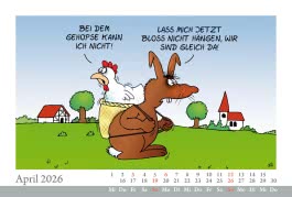 Innenansicht von „Uli Stein Tischkalender 2026: Monatskalender zum Aufstellen“