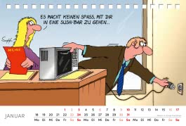 Innenansicht von „Uli Stein Tischkalender 2027: Monatskalender zum Aufstellen“