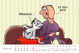 Innenansicht von „Uli Stein Tischkalender 2027: Monatskalender zum Aufstellen“