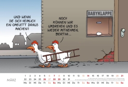 Innenansicht von „Uli Stein Tischkalender 2027: Monatskalender zum Aufstellen“