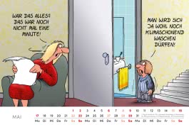 Innenansicht von „Uli Stein Tischkalender 2027: Monatskalender zum Aufstellen“