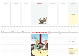 Innenansicht von „Uli Stein Wochenplaner 2027: Tischkalender“