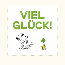 Peanuts Geschenkbuch: Viel Glück wünschen Snoopy und die Peanuts!