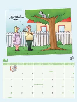 Viel Spaß im neuen Jahr 2026 mit Uli Stein by CheekYmouse: Monatsplaner mit komplett neuen Cartoons