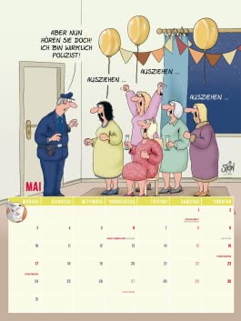 Innenansicht von „Viel Spaß im neuen Jahr 2027 mit Uli Stein by CheekYmouse: Monatsplaner mit komplett neuen Cartoons“
