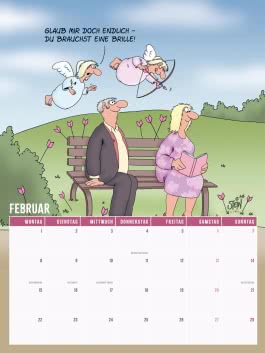 Innenansicht von „Viel Spaß im neuen Jahr 2027 mit Uli Stein by CheekYmouse: Monatsplaner mit komplett neuen Cartoons“