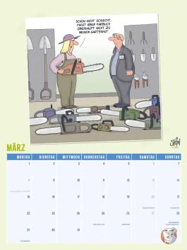 Innenansicht von „Viel Spaß im neuen Jahr 2027 mit Uli Stein by CheekYmouse: Monatsplaner mit komplett neuen Cartoons“