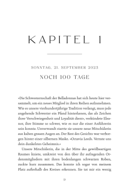 Innenansicht von „Where the Night Falls“