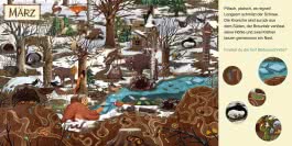 Innenansicht von „Wimmelspaß. Ein Jahr im Wald“