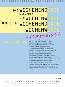 Innenansicht von „Zungenbrecher-Wandkalender 2027 - Abera kadabera! Willkommen in Barbaras Rhabarberbar!“