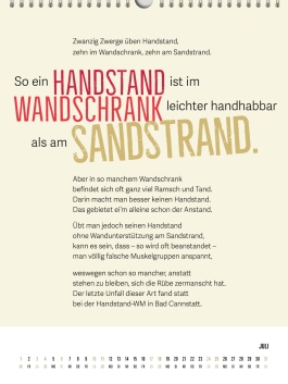 Innenansicht von „Zungenbrecher-Wandkalender 2027 - Abera kadabera! Willkommen in Barbaras Rhabarberbar!“