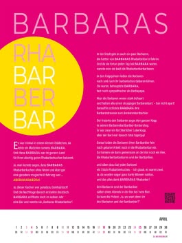 Innenansicht von „Zungenbrecher-Wandkalender 2027 - Abera kadabera! Willkommen in Barbaras Rhabarberbar!“