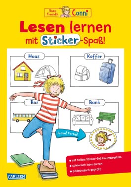 Conni Gelbe Reihe (Beschäftigungsbuch): Lesen lernen mit Sticker-Spaß